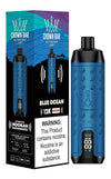 Al Fakher 12000 Puffs Hookah Disposable Vape Box of 10 - Blue Ocean - vapeukwholesale