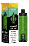 Al Fakher 12000 Puffs Hookah Disposable Vape Box of 10 - Lemon Mint - vapeukwholesale