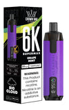 Al Fakher Supermax 6k Puffs Disposable Vape Pod Kit (Box of 5) - Grape Mint - vapeukwholesale