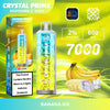 Crystal Prime 7000 Disposable Vape Puff Device Box of 10 - Banana Ice -Vapeuksupplier