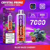 Crystal Prime 7000 Disposable Vape Puff Device Box of 10 - Blue Razz Cherry -Vapeuksupplier