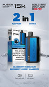 Fusion 15k Puffs 2 in 1 Disposable Vape Pod Kit Box of 5 - Vape Wholesale Mcr