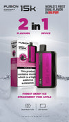 Fusion 15k Puffs 2 in 1 Disposable Vape Pod Kit Box of 5 - Vape Wholesale Mcr