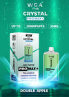 The Crystal Pro Max + 10000 Disposable Vape Pod Box of 10 - Double Apple -Vapeuksupplier